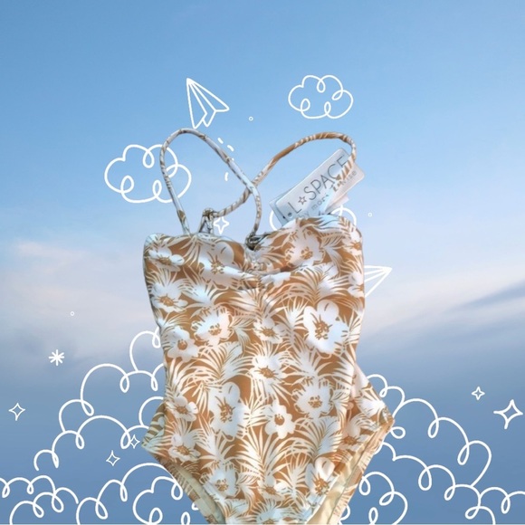 L Space NWT little high jump one piece swimsuit girls size 12 adjustable… - Picture 2 of 11